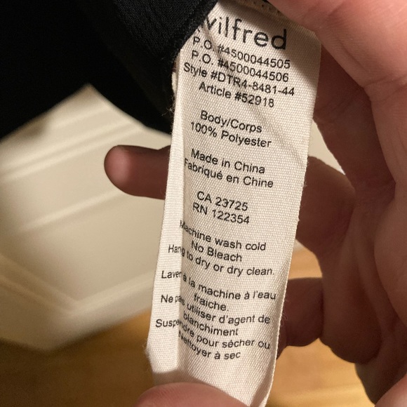 Aritzia Wilfred Foucault Dress in Black Size 4 - Picture 5 of 7